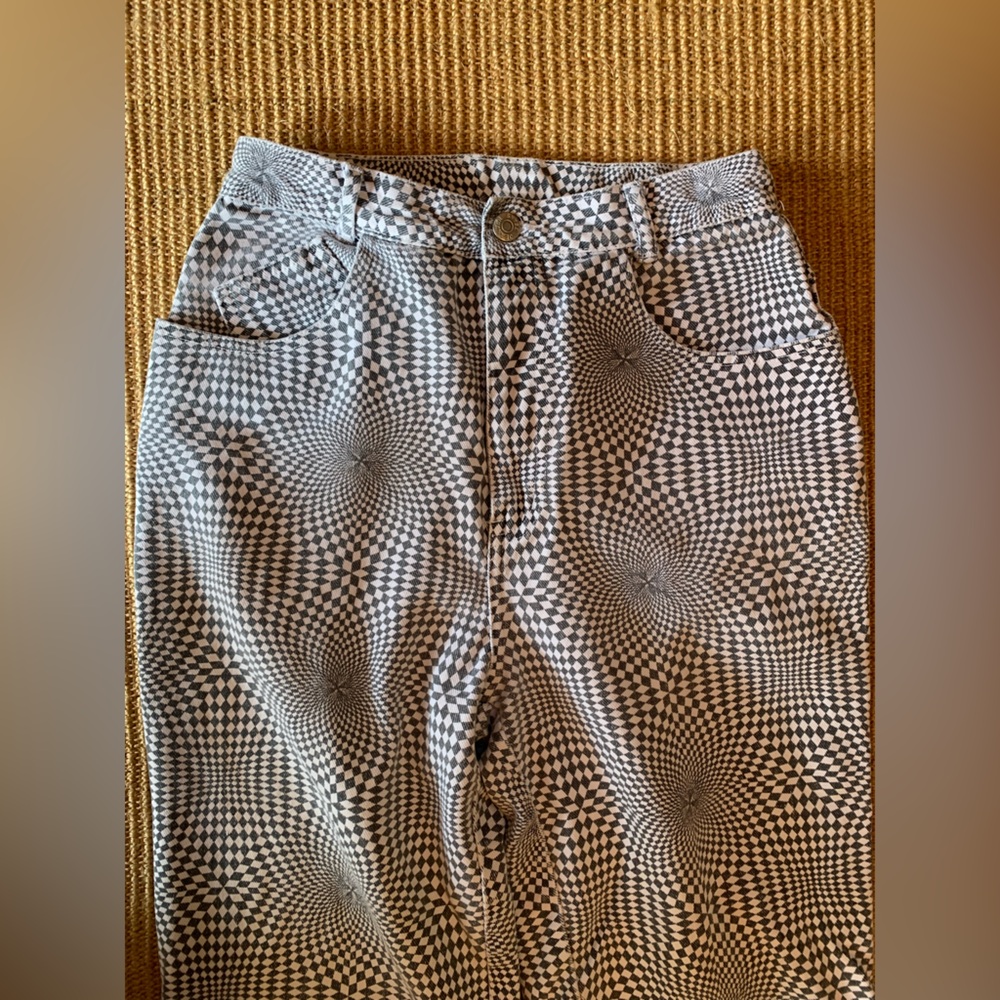 Rare Vintage Jeanjer 1980s Optical Illusion Jeans, Women’s 2-3 - Picture 5 of 16